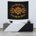 Live By The Sun Love By The Moon Tapestry - The Moonlight Shop