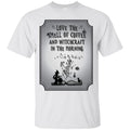 Love The Smell Of Coffee And Witchcraft Shirt