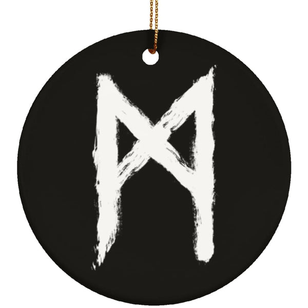 Mannaz Rune Ornament - The Moonlight Shop