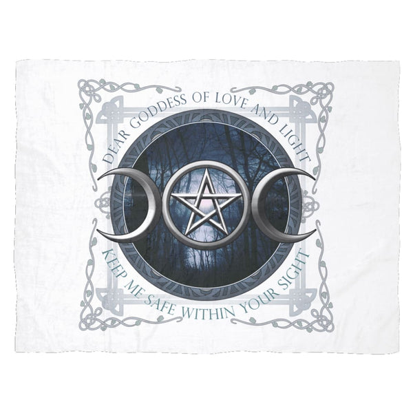 Moon Goddess of Love and Light Fleece Blanket