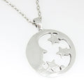 Moon Goddess with Stars Necklace - Valentine's Special