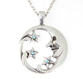 Moon Goddess with Stars Necklace