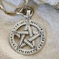Pentacle Keychain With Runes - Special Upgrade Offer - The Moonlight Shop