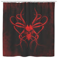 Red Skull Shower Curtain - The Moonlight Shop