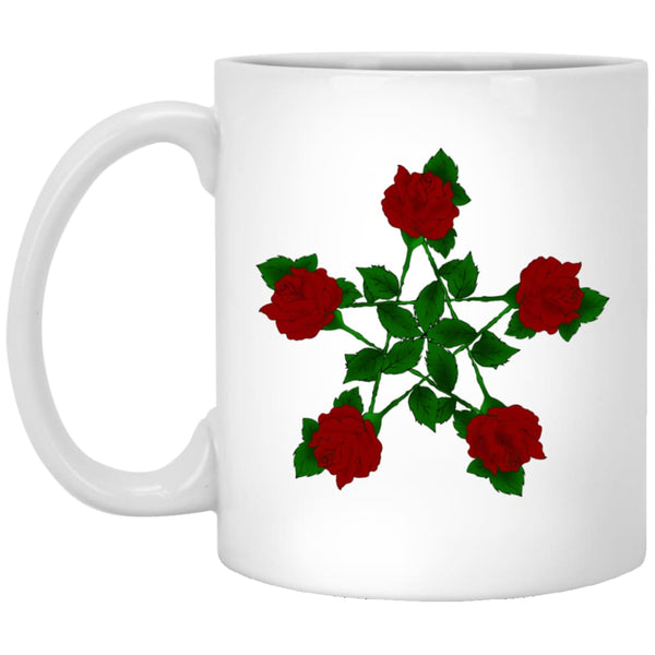 Rose Pentacle Mug - The Moonlight Shop