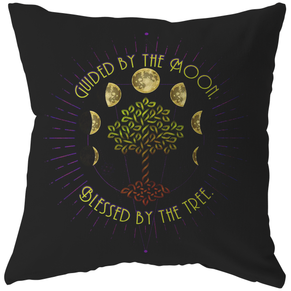 Guided by the Moon, Blessed by the Tree Pillow