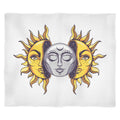 Sun And Moon Fleece Blanket