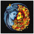 Sun God And Moon Goddess Canvas Wall Art - The Moonlight Shop