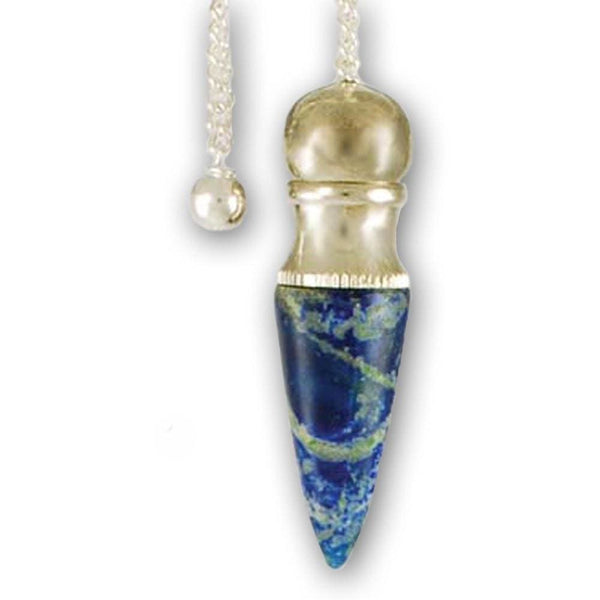 The Lapis Lazuli Crystal Pendulum with Chamber