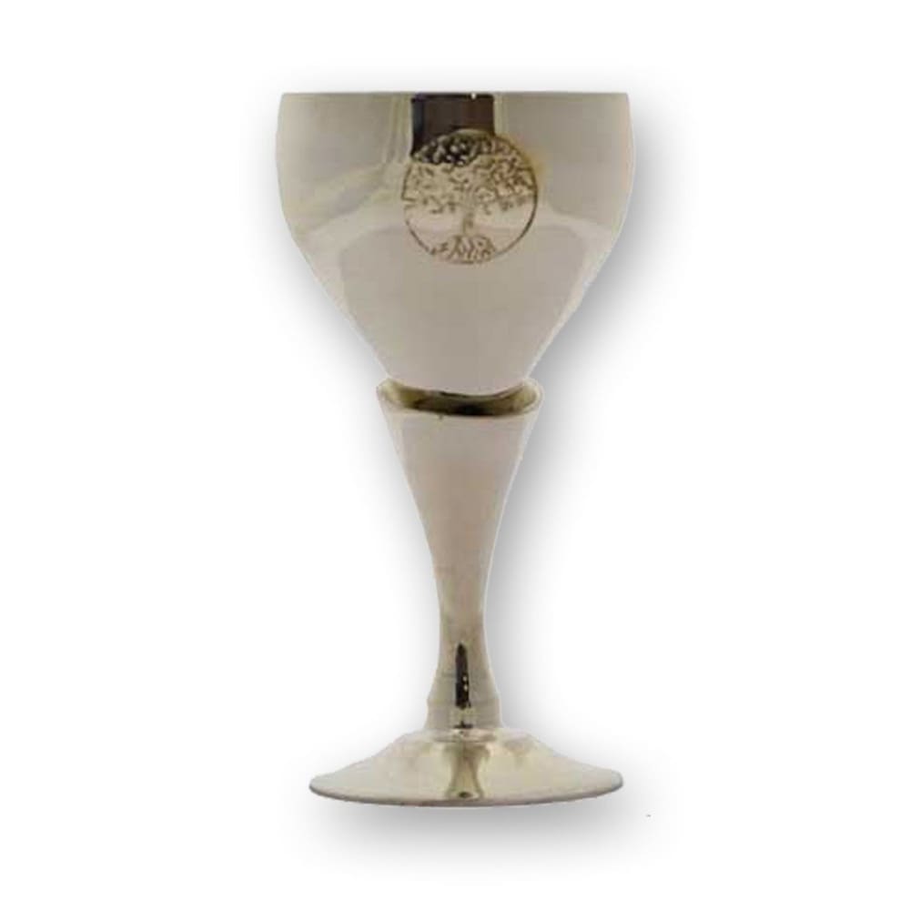 Tree Of Life Silver Chalice