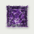 Triple Moon Goddess Purple Altar Cloth - The Moonlight Shop