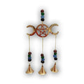 Triple Moon Wind Chime With Beads