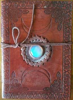 Triple Moon With Eye Of The Goddess Book Of Shadows - The Moonlight Shop