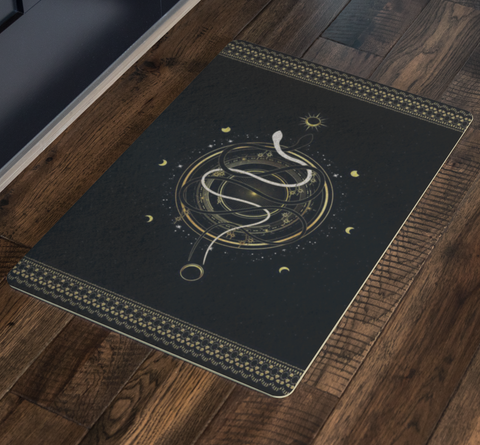Serpent Guardian Of The Moon Doormat