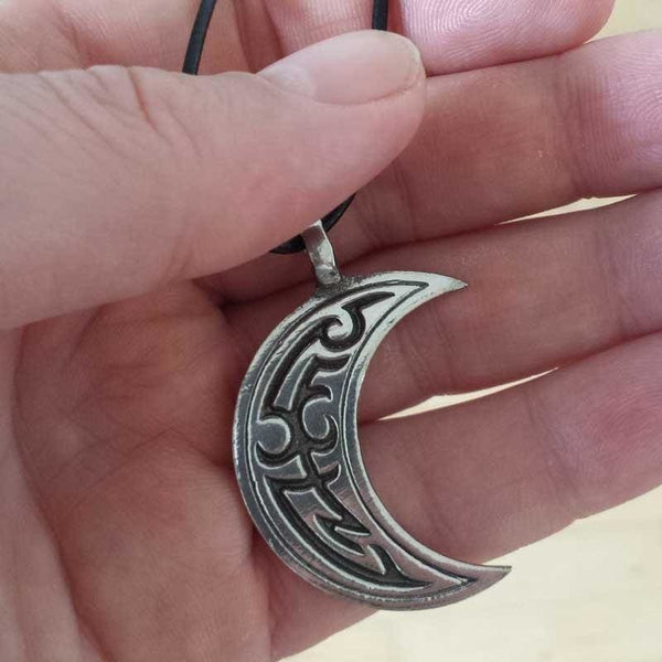 Waning Crescent Moon Necklace - The Moonlight Shop