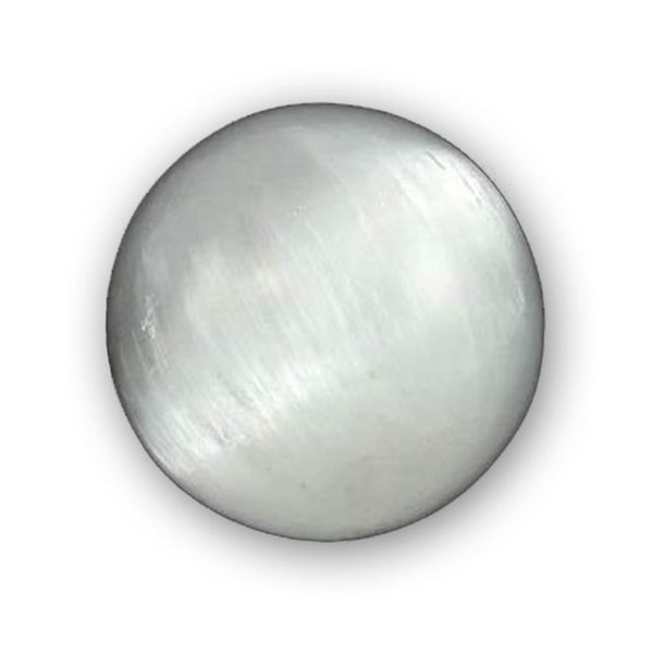 White Selenite Crystal Ball Of Higher Consciousness And Transformation - The Moonlight Shop