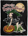 Witching You A Happy Halloween Fleece Blanket
