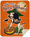 Witching You A Happy Halloween Premium Sherpa Blanket