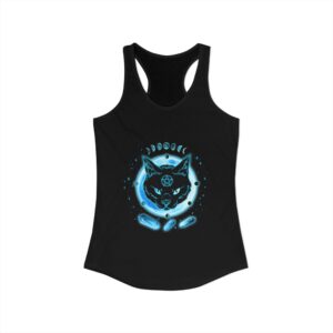 Cat in the Full Moon Racerback