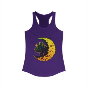 Cat in Crescent Moon Racerback