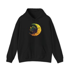 Cat in Crescent Moon Hoodie