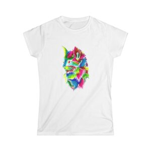 Abstract Cat Design Womens Tee