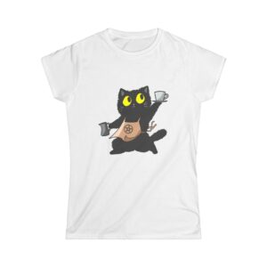 Barista Cat Womens Tee