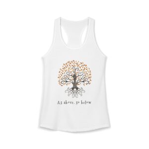 As Above So Below Colored Racerback
