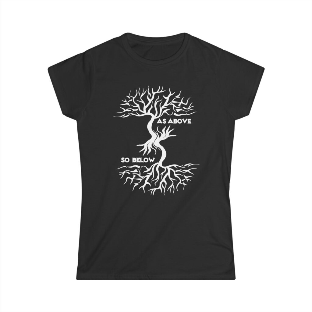 As Above So Below Circle Womens Tee